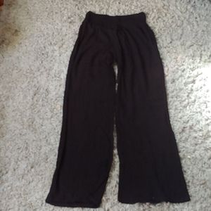 Black wide leg hippie pants